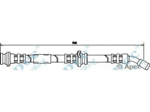 APEC braking HOS3283 stabdžių žarnelė 
 Stabdžių sistema -> Stabdžių žarnelės
4621050Y02, 4621050Y12, 4621097N01