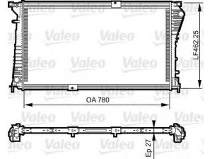 VALEO 734931 radiatorius, variklio aušinimas 
 Aušinimo sistema -> Radiatorius/alyvos aušintuvas -> Radiatorius/dalys
8200465488, 9385712125, 93857125