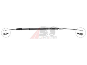 A.B.S. K12198 trosas, stovėjimo stabdys 
 Stabdžių sistema -> Valdymo svirtys/trosai
4745.74