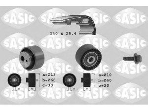 SASIC 1750009 paskirstymo diržo komplektas 
 Techninės priežiūros dalys -> Papildomas remontas
0831N3, 0831R7, 9467538389, 9467626380