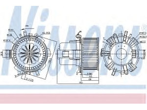 NISSENS 87180 vidaus pūtiklis 
 Šildymas / vėdinimas -> Orpūtė/dalys
2720500QAK, 4415547, 7701057555