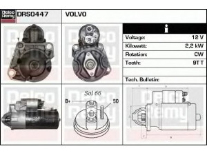 DELCO REMY DRS0447 starteris 
 Elektros įranga -> Starterio sistema -> Starteris
8G9N11000AB, 30782228, 36002642