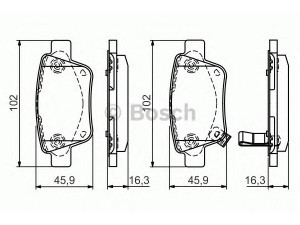 BOSCH 0 986 495 073 stabdžių trinkelių rinkinys, diskinis stabdys 
 Techninės priežiūros dalys -> Papildomas remontas
04466 05010