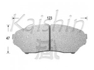 KAISHIN FK6089 stabdžių trinkelių rinkinys, diskinis stabdys 
 Techninės priežiūros dalys -> Papildomas remontas
AY040MT012, MR475453, 410606A00C
