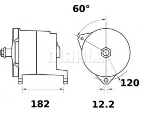 MAHLE ORIGINAL MG 60 kintamosios srovės generatorius