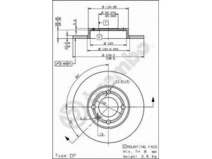 BREMBO 08.6785.10 stabdžių diskas 
 Stabdžių sistema -> Diskinis stabdys -> Stabdžių diskas
6N0615301, 6N0615301