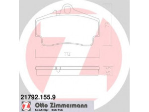 ZIMMERMANN 21792.155.9 stabdžių trinkelių rinkinys, diskinis stabdys 
 Techninės priežiūros dalys -> Papildomas remontas
996 352 939 00, 996 352 939 03
