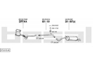 BOSAL 073.015.40 išmetimo sistema 
 Išmetimo sistema -> Išmetimo sistema, visa
