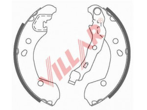 VILLAR 629.0816 stabdžių trinkelių komplektas 
 Techninės priežiūros dalys -> Papildomas remontas
44060AX625, 7701208357