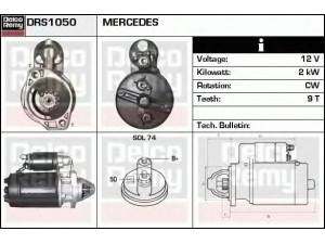 DELCO REMY DRS1050 starteris 
 Elektros įranga -> Starterio sistema -> Starteris