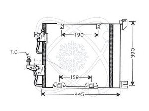 ELECTRO AUTO 30O0034 kondensatorius, oro kondicionierius 
 Oro kondicionavimas -> Kondensatorius
13129195, 1850099, 93178961, 13129195