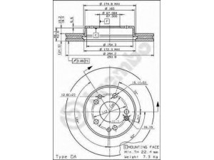 BREMBO 09.6745.10 stabdžių diskas 
 Stabdžių sistema -> Diskinis stabdys -> Stabdžių diskas
1244212412