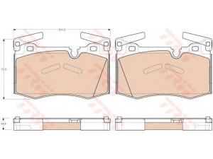 TRW GDB1948 stabdžių trinkelių rinkinys, diskinis stabdys 
 Techninės priežiūros dalys -> Papildomas remontas
34116784726, 34116789157