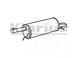 KLARIUS VW470V galinis duslintuvas 
 Išmetimo sistema -> Duslintuvas
3B0253609B, 3B0253609B, 3B0253609B