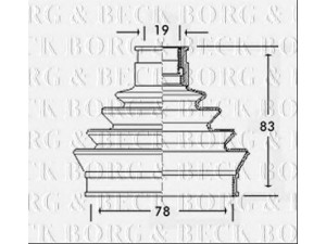 BORG & BECK BCB2344 gofruotoji membrana, kardaninis velenas 
 Ratų pavara -> Gofruotoji membrana
6U0407283, 6U0498203, 320840, 329351