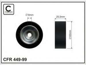 CAFFARO 449-99 kreipiantysis skriemulys, V formos rumbuotas diržas 
 Diržinė pavara -> V formos rumbuotas diržas/komplektas -> Laisvasis/kreipiamasis skriemulys
000 202 17 19