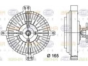 HELLA 8MV 376 732-171 sankaba, radiatoriaus ventiliatorius 
 Aušinimo sistema -> Radiatoriaus ventiliatorius
116 200 08 22, 116 200 11 22, A 116 200 08 22