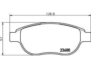 HELLA PAGID 8DB 355 018-871 stabdžių trinkelių rinkinys, diskinis stabdys 
 Techninės priežiūros dalys -> Papildomas remontas
425222, 425235, 425250, 425252