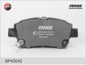 FENOX BP43042 stabdžių trinkelių rinkinys, diskinis stabdys 
 Techninės priežiūros dalys -> Papildomas remontas
044650W050, 044650W080, 0446513020