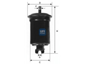 UFI 31.632.00 kuro filtras 
 Filtrai -> Kuro filtras
25121592, FEH1-13-480