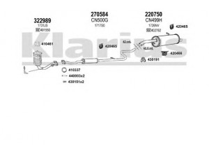 KLARIUS 180984E išmetimo sistema 
 Išmetimo sistema -> Išmetimo sistema, visa