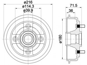 HELLA PAGID 8DT 355 300-851 stabdžių būgnas 
 Stabdžių sistema -> Būgninis stabdys -> Stabdžių būgnas
5271002000, 584112H000, 584112H000