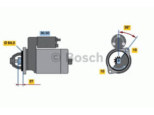 BOSCH 0 001 106 409 starteris 
 Elektros įranga -> Starterio sistema -> Starteris