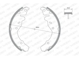 WEEN 152-2472 stabdžių trinkelių komplektas 
 Techninės priežiūros dalys -> Papildomas remontas
5018209AA, 5066036AA