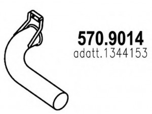 ASSO 570.9014 išleidimo kolektorius 
 Išmetimo sistema -> Išmetimo vamzdžiai
1344153