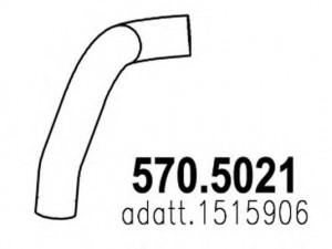 ASSO 570.5021 išleidimo kolektorius 
 Išmetimo sistema -> Išmetimo vamzdžiai
1515906