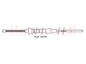BENDIX 432707B trosas, stovėjimo stabdys 
 Stabdžių sistema -> Valdymo svirtys/trosai
6N0609721L, 6N0609721M, 6N0609721H