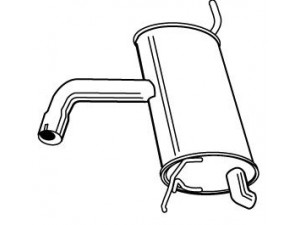 WALKER 23004 galinis duslintuvas 
 Išmetimo sistema -> Duslintuvas
1K6253609D, 1K6253609E