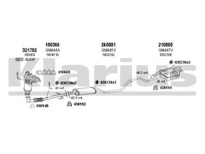 KLARIUS 391271E išmetimo sistema
