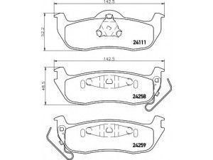 HELLA 8DB 355 012-181 stabdžių trinkelių rinkinys, diskinis stabdys 
 Techninės priežiūros dalys -> Papildomas remontas
05080871AA, 05080871AB, 05080871AA