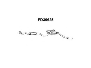 VENEPORTE FD30625 priekinis duslintuvas 
 Išmetimo sistema -> Duslintuvas
1507228, 1643406, 5020695, 6162050