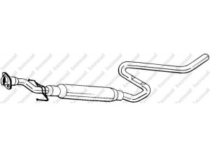 BOSAL 283-231 vidurinis duslintuvas 
 Išmetimo sistema -> Duslintuvas
17420-74301