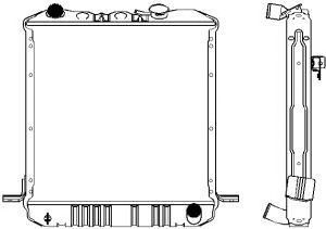 SAKURA  Automotive 1241-0307 radiatorius, variklio aušinimas