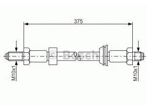 BOSCH 1 987 476 023 stabdžių žarnelė 
 Stabdžių sistema -> Stabdžių žarnelės
6135220, 84AB 2078 AA