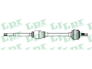 LPR DS52643 kardaninis velenas 
 Ratų pavara -> Kardaninis velenas
8251532