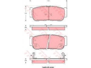 TRW GDB3413 stabdžių trinkelių rinkinys, diskinis stabdys 
 Techninės priežiūros dalys -> Papildomas remontas
4841321A10, 4841321B10
