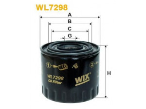 WIX FILTERS WL7298 alyvos filtras 
 Techninės priežiūros dalys -> Techninės priežiūros intervalai
7700106067, X575