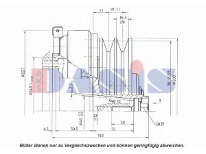 AKS DASIS 852436N magnetinė sankaba, oro kondicionieriaus kompresorius