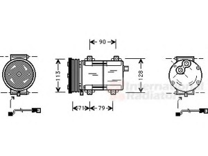 VAN WEZEL 1800K284 kompresorius, oro kondicionierius 
 Oro kondicionavimas -> Kompresorius/dalys
1026282, 13BYU19D629AA, 1405765