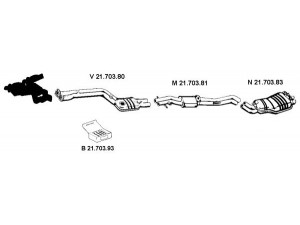 EBERSPÄCHER 212283 išmetimo sistema 
 Išmetimo sistema -> Išmetimo sistema, visa