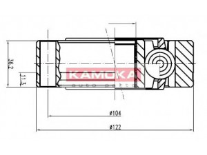 KAMOKA 8047 jungčių komplektas, kardaninis velenas 
 Ratų pavara -> Sujungimai/komplektas
6383342334