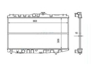 ORDONEZ 2060218 radiatorius, variklio aušinimas 
 Aušinimo sistema -> Radiatorius/alyvos aušintuvas -> Radiatorius/dalys
1640011170, 164001117015371, 1640011180
