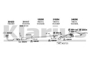 KLARIUS 930523E išmetimo sistema 
 Išmetimo sistema -> Išmetimo sistema, visa