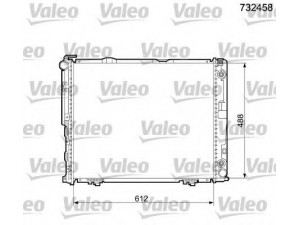 VALEO 732458 radiatorius, variklio aušinimas 
 Aušinimo sistema -> Radiatorius/alyvos aušintuvas -> Radiatorius/dalys
1245000302, 1245001402, 1245005103