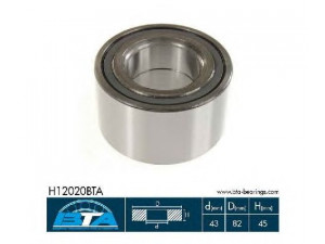 BTA H12020BTA rato guolio komplektas 
 Ašies montavimas/vairavimo mechanizmas/ratai -> Rato stebulė/montavimas -> Rato guolis
9036943008, 9052188001