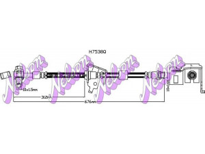 Brovex-Nelson H7538Q stabdžių žarnelė 
 Stabdžių sistema -> Stabdžių žarnelės
13336919, 13345579, 13359998, 562176